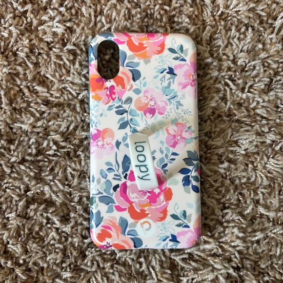 Loopy Case iPhone X/Xs Gardenia Print - Picture 1 of 6